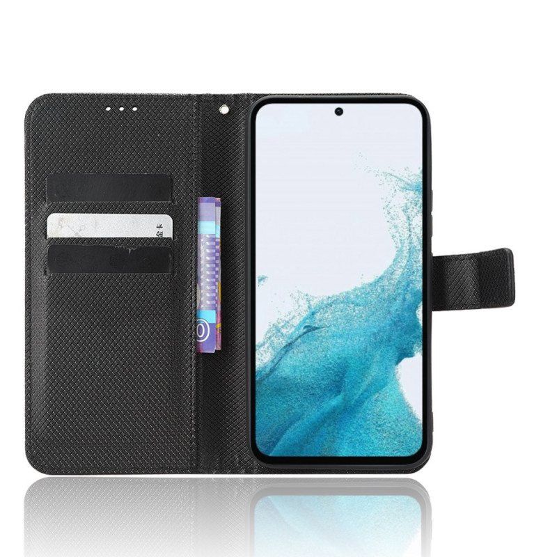 Folio Deksel Til Samsung Galaxy A54 5G Med Kjede Strappy Stil