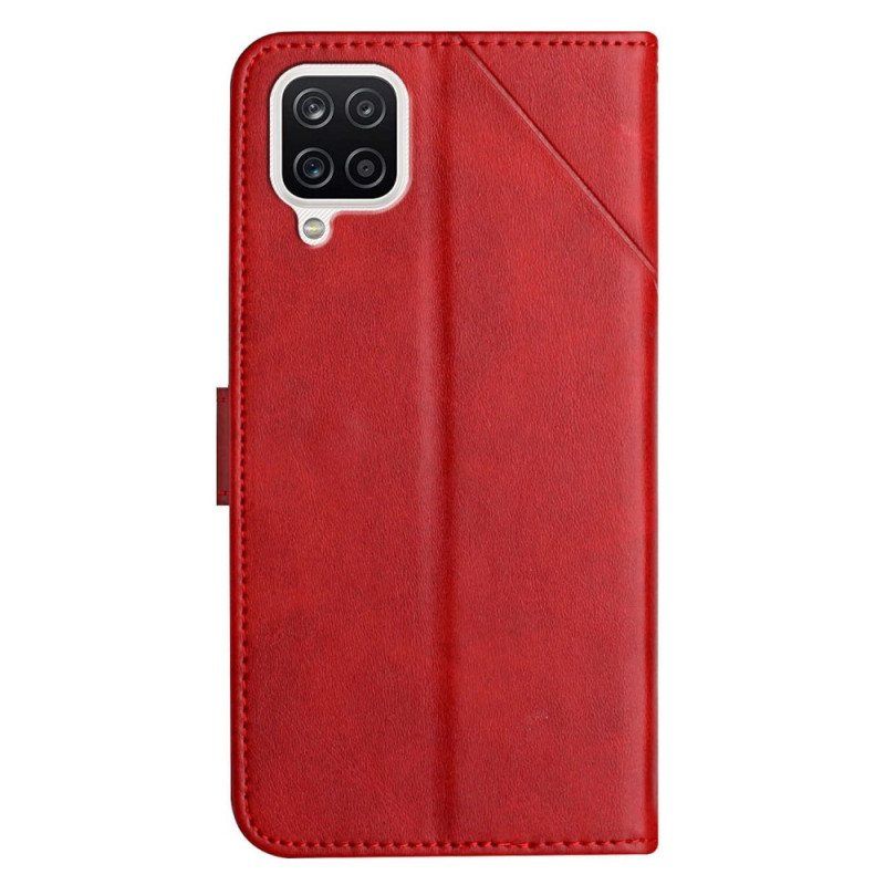 Folio Deksel Til Samsung Galaxy M12 / A12 X Design Geo Leather Style