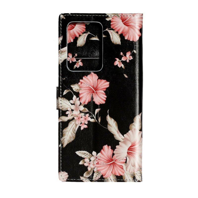 Folio Deksel Til Samsung Galaxy S20 Plus / S20 Plus 5G Designer Blomster