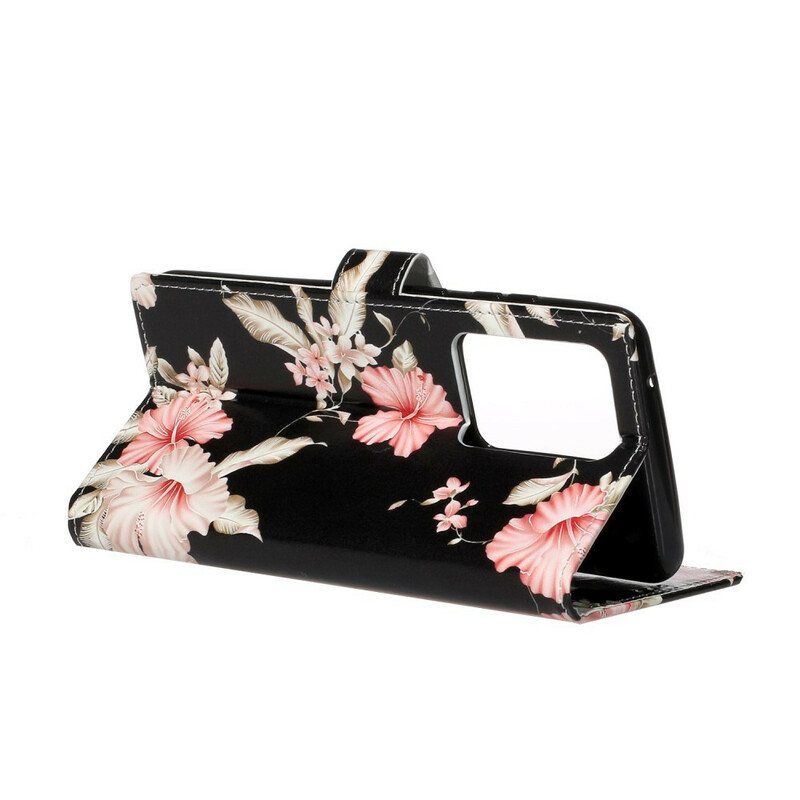 Folio Deksel Til Samsung Galaxy S20 Plus / S20 Plus 5G Designer Blomster