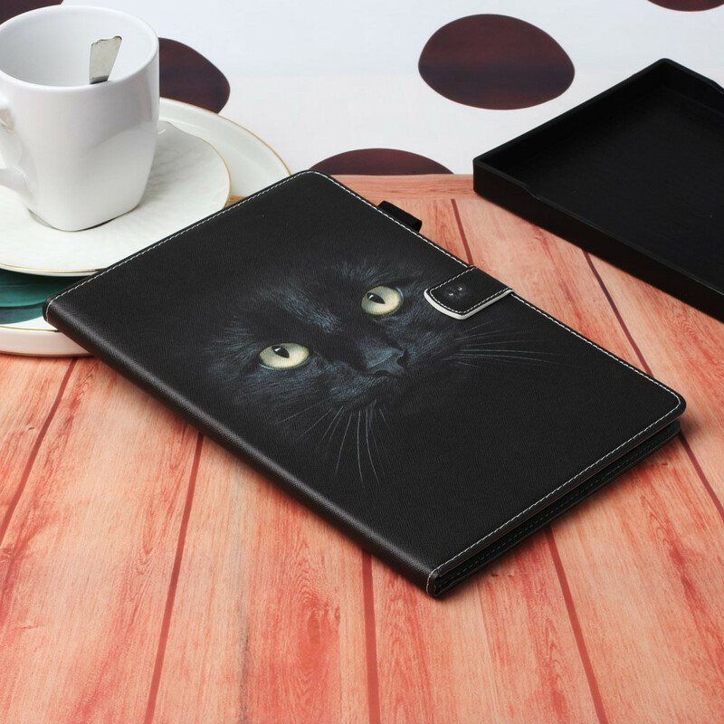 Folio Deksel Til Samsung Galaxy Tab S8 / Tab S7 Svart Katt