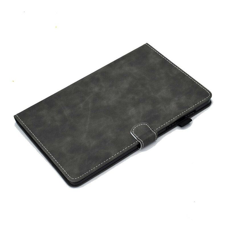 Folio Deksel Til Samsung Galaxy Tab S8 / Tab S7 Vintage Design Skinneffekt