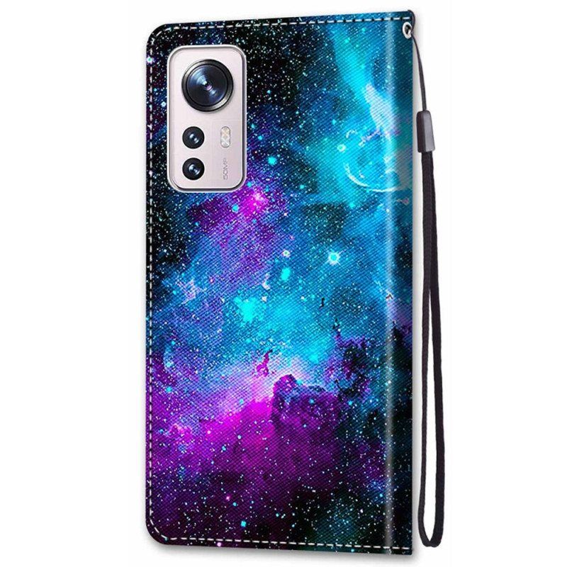 Folio Deksel Til Xiaomi 12 / 12X Kosmisk Himmel