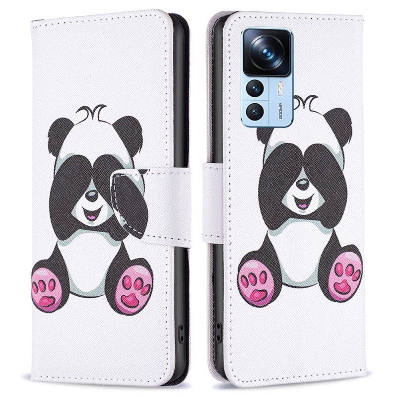 Folio Deksel Til Xiaomi 12T / 12T Pro Panda Moro