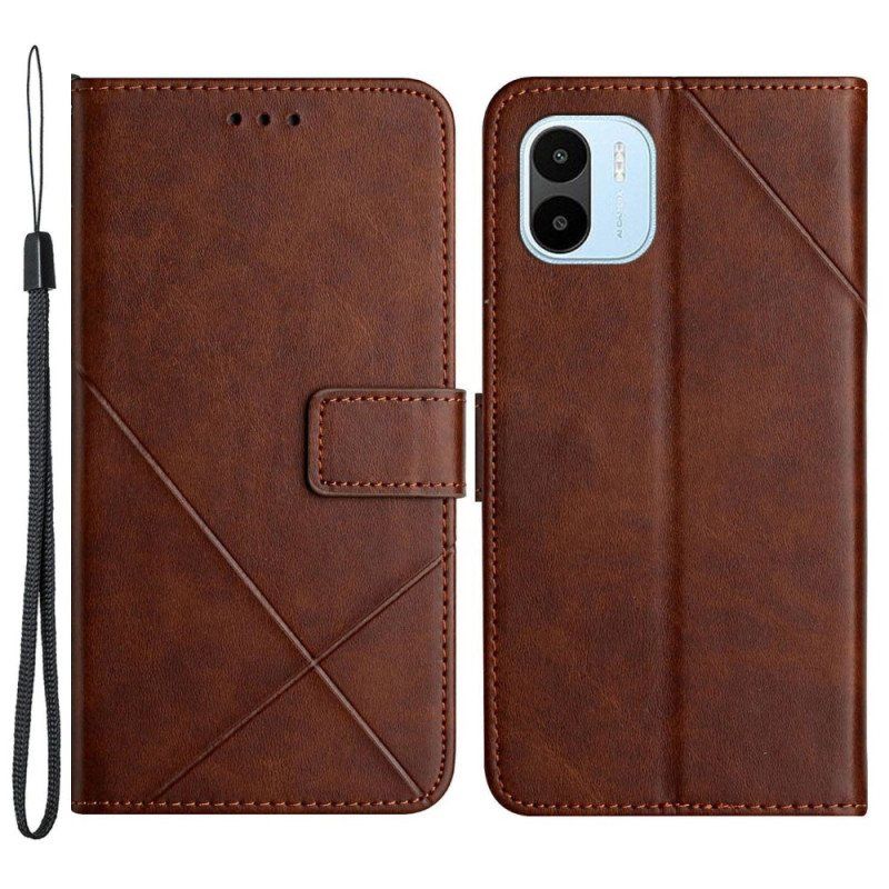 Folio Deksel Til Xiaomi Redmi A1 X Design Geo Leather Style