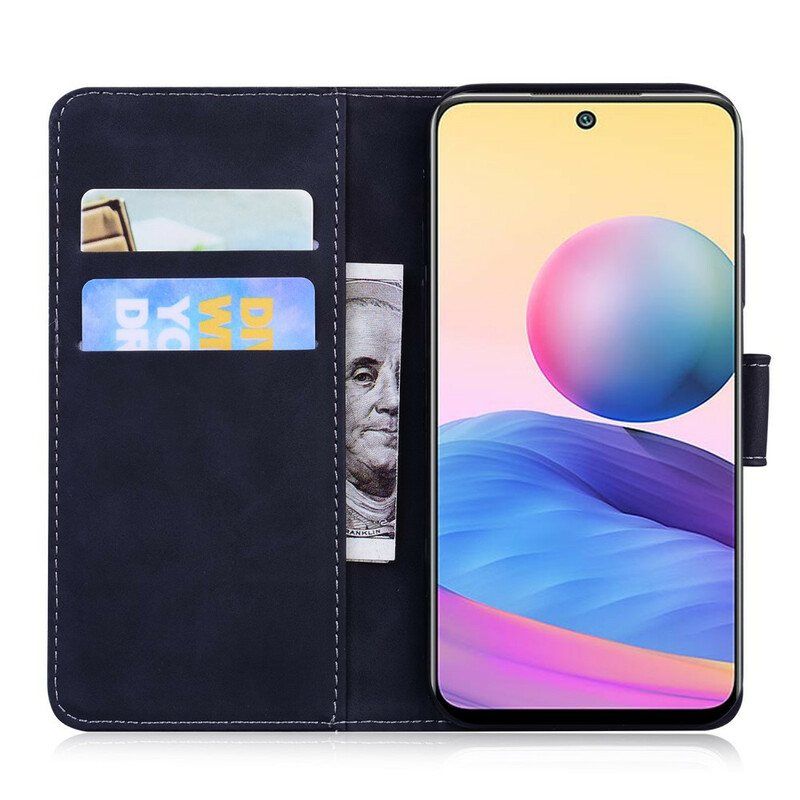 Folio Deksel Til Xiaomi Redmi Note 10 5G Vintage Sying