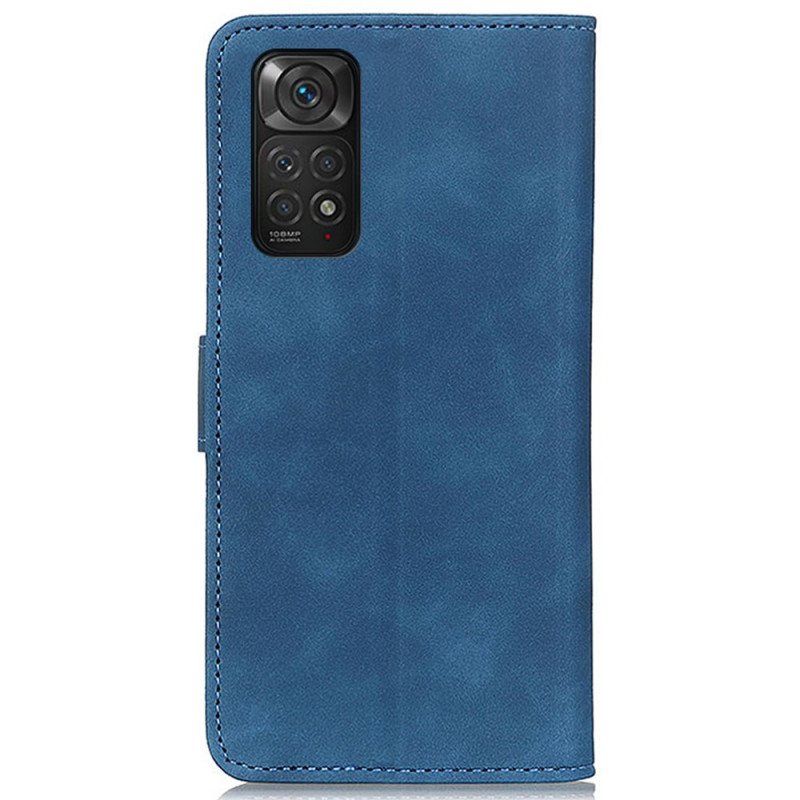 Folio Deksel Til Xiaomi Redmi Note 11 / 11S Khazneh Vintage Skinneffekt