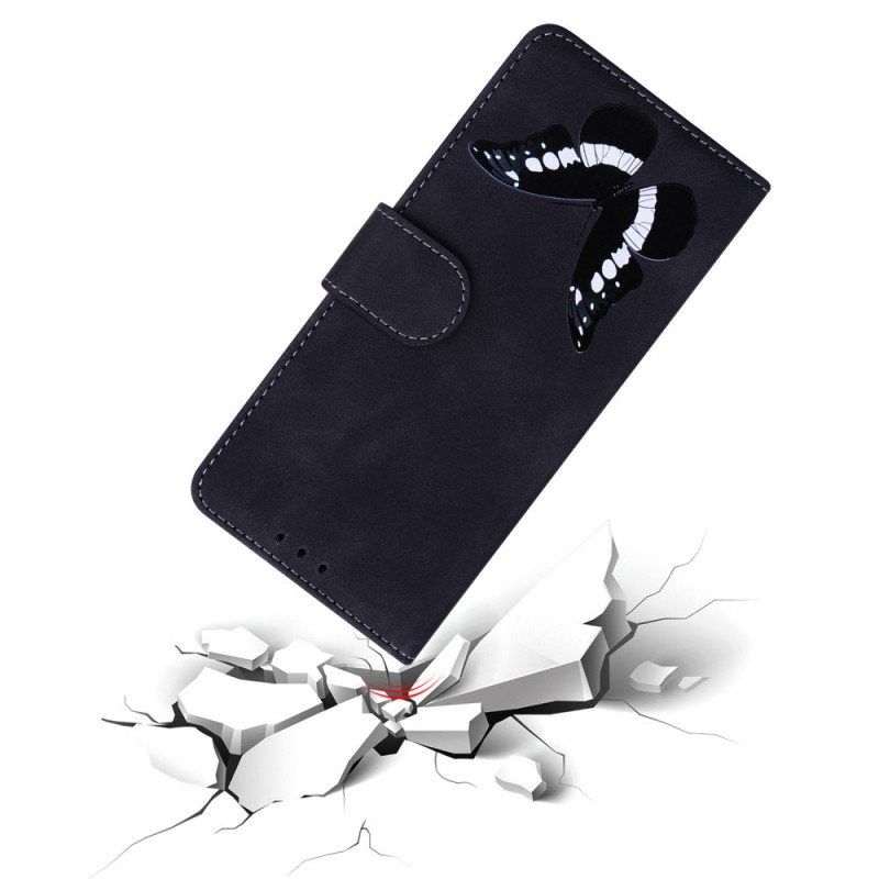 Folio Deksel Til Xiaomi Redmi Note 11 / 11S Skin-touch Butterfly