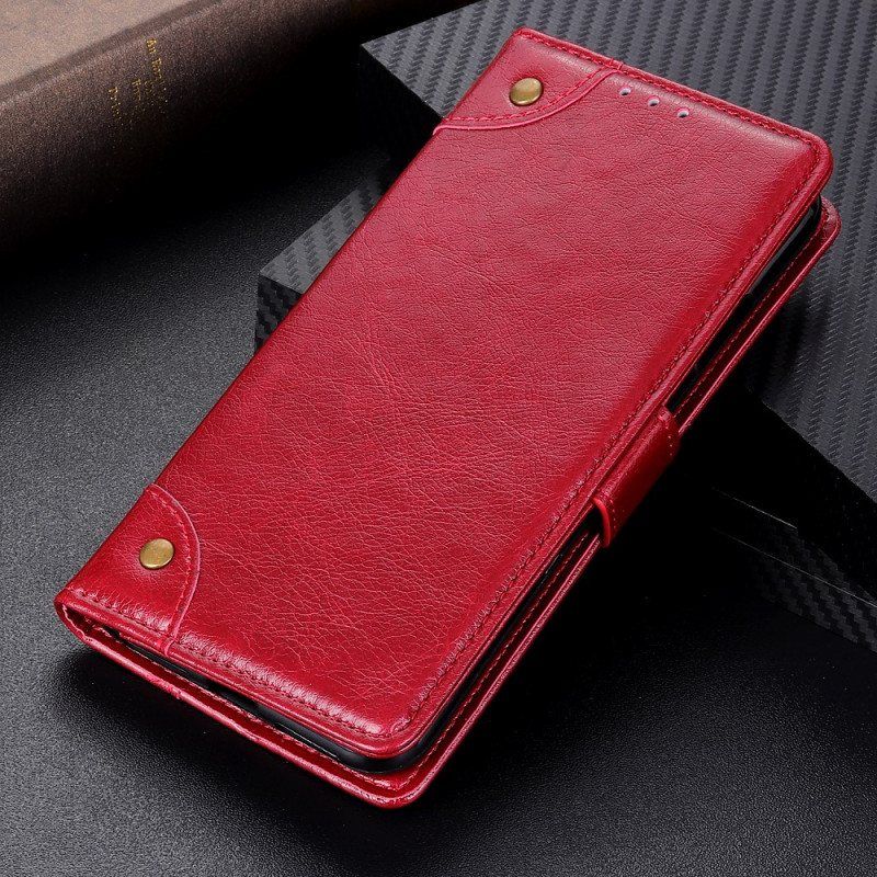 Folio Deksel Til Xiaomi Redmi Note 11 / 11S Stil Nappa Leather Vintage Nagler