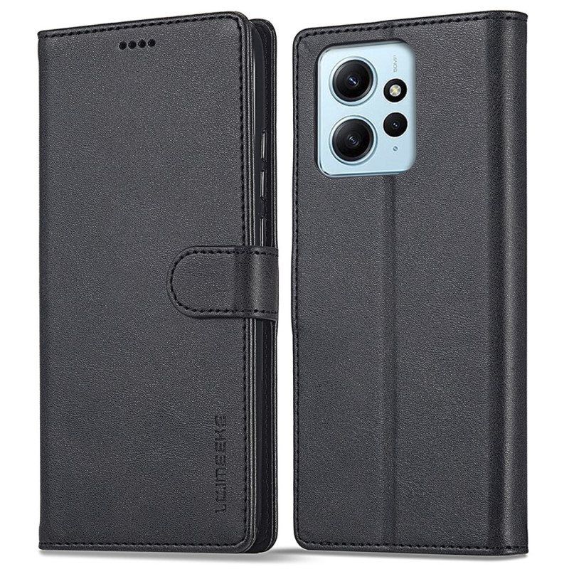 Folio Deksel Til Xiaomi Redmi Note 12 4G Skinneffekt Lc.imeeke