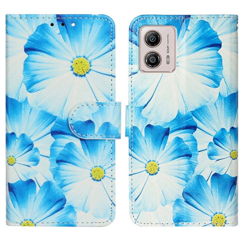 Lærdeksel Til Moto G73 5G Intense Blomster