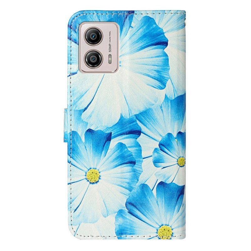 Lærdeksel Til Moto G73 5G Intense Blomster